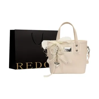 REDOO PU Handbag Women's Ecru/Pink/Blue/Black/Red
