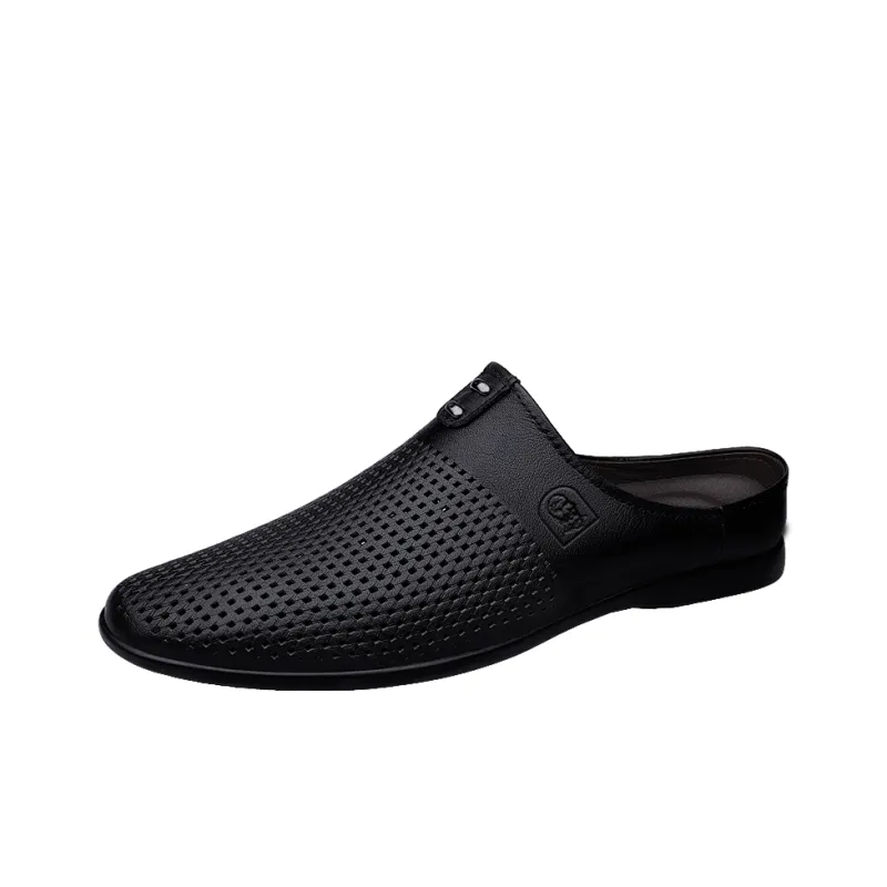 LAORENTOU Rubber Sole Abrasion Resistant Closed Toe Slippers Men's-1