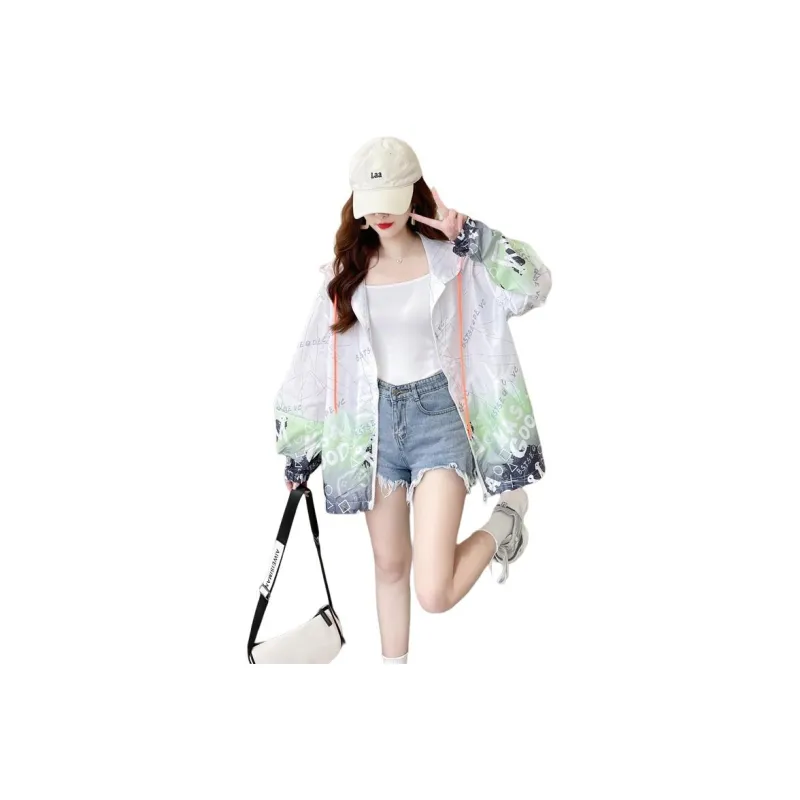 Flowers In Water Cropped Coat Women's-5