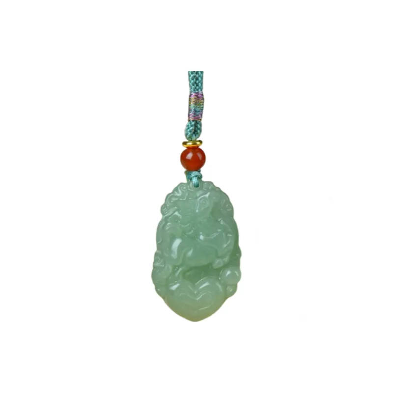 Jing Ruyu Aventurine Necklaces Unisex-6