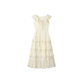 GOSO Sleeveless Dresses Women's Apricot