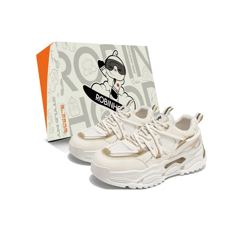 ROBINHOOD Slip Resistant, Abrasion Resistant, Breathable, Lightweight Low Top Chunky Sneakers Men's Box Included-5
