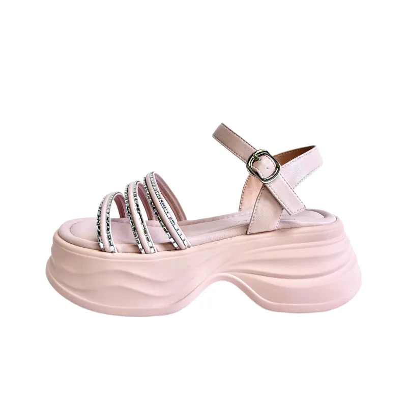 Shoe Lady One Strap Sandals 6cm Women's-8
