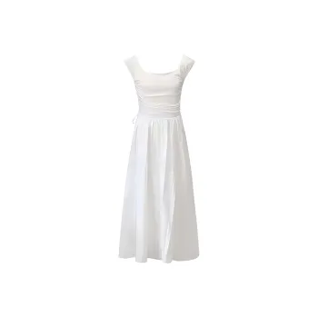 DOSOHEB Slip Dresses Women's White