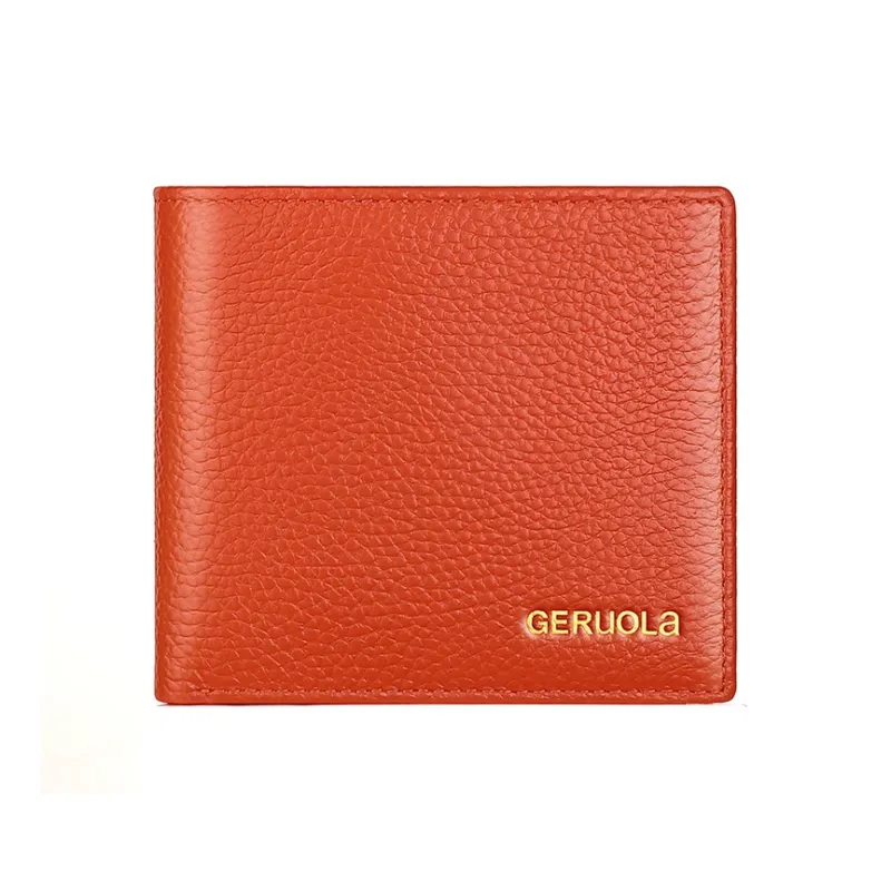 Gorora Top Grain Cow Leather Horizontal Wallet Regular Women's Multicolor-8