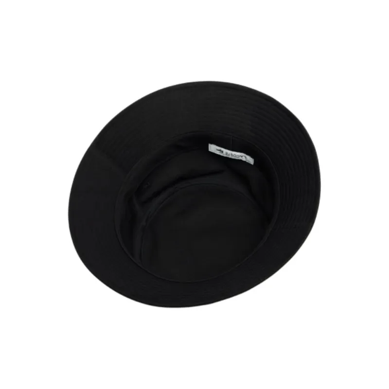 LACOSTE Cotton Twill Bucket Hats Men's Black-3