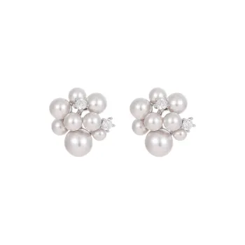 VIOLET S925 Silver Stud Earrings Women's