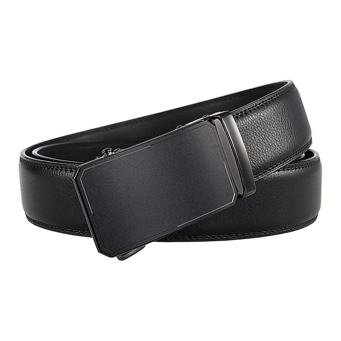 YUZHAOLIN Cow Leather Belts Men's Width 3.5CM-4