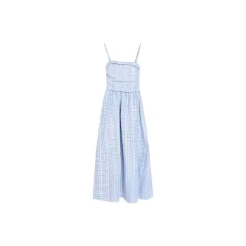 DOSOHEB Slip Dresses Women's Blue