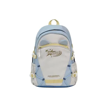 WICKBUEN Nylon Backpack Unisex Pink/Purple/Yellow/Green