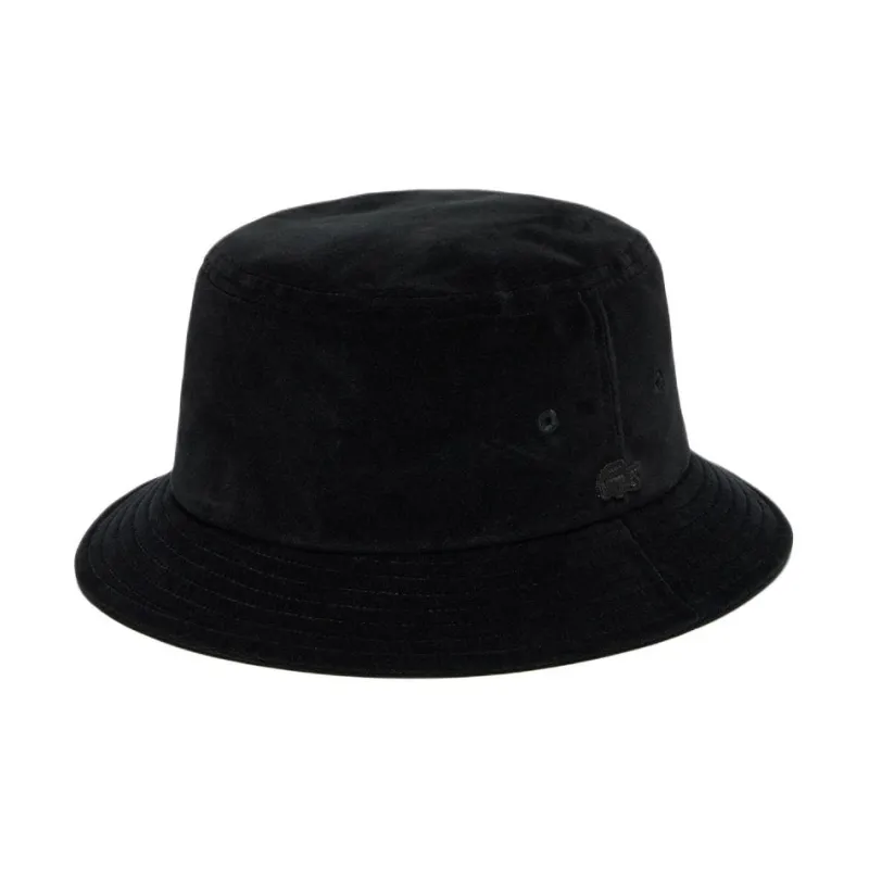 LACOSTE Cotton Bucket Hats Women's Black-1