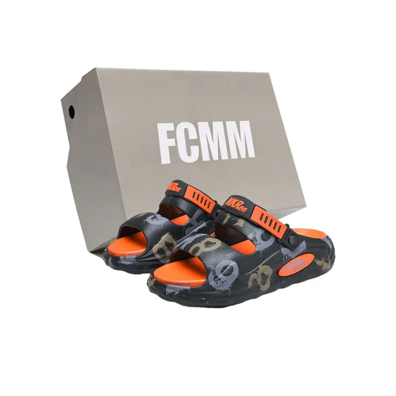 FCMM Beach Sandals Men Black/Green/Khaki-0