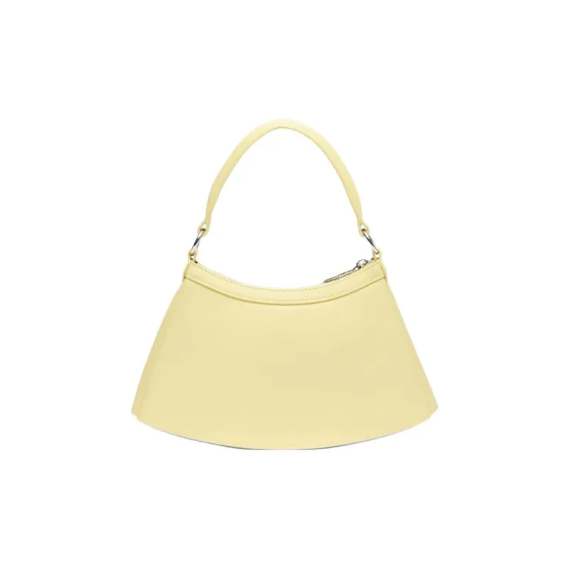 LACOSTE Sheepskin Shoulder Bag, Crossbody Bag, Handbag Women's Yellow-2
