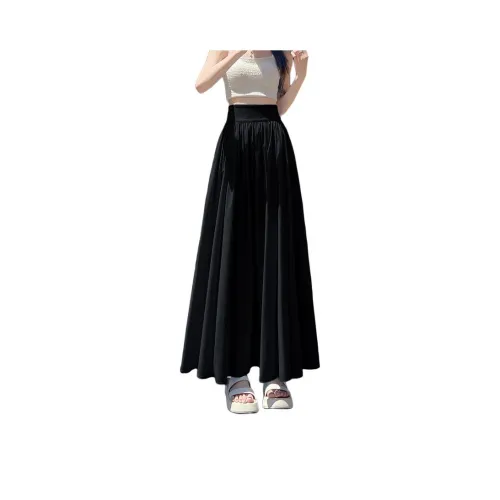Flowers In Water Casual Long Skirt Women's