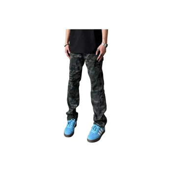 Menglaini Jeans Unisex Camouflage
