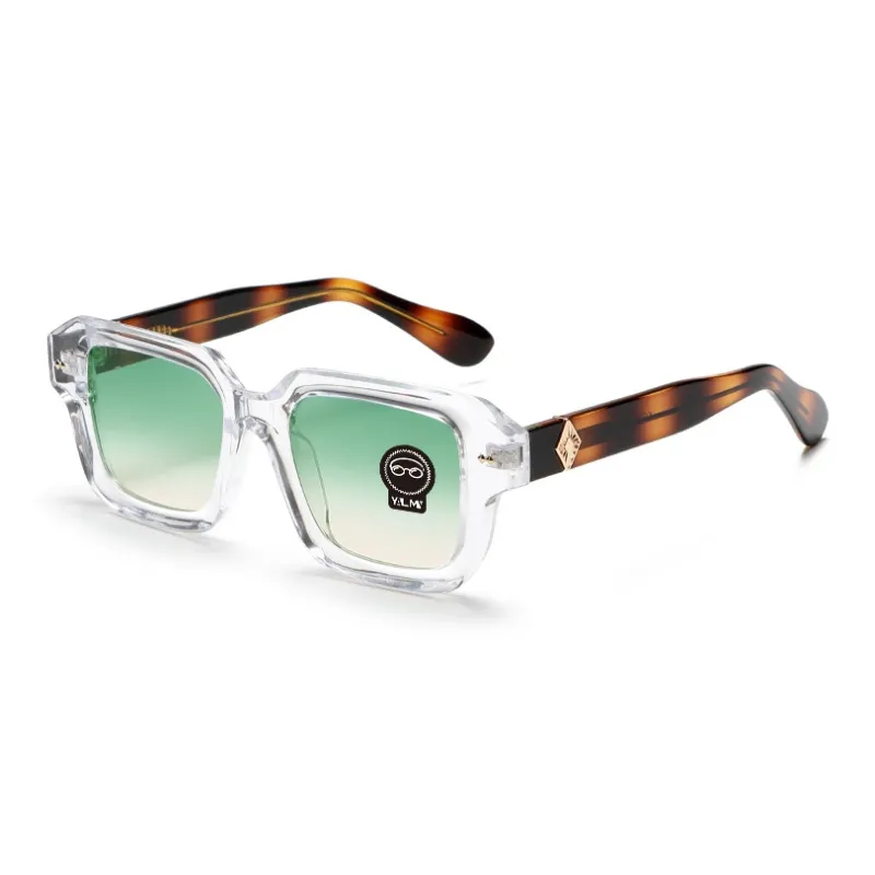 YALMY TR/Memory Plastic Square Sunglasses Unisex-4
