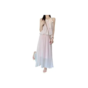 Flowers In Water Skirt Set Women's