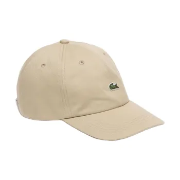 LACOSTE Cotton Twill Baseball Caps Men's Beige