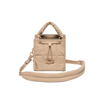 LACOSTE Polyurethane Handbag Women's Beige