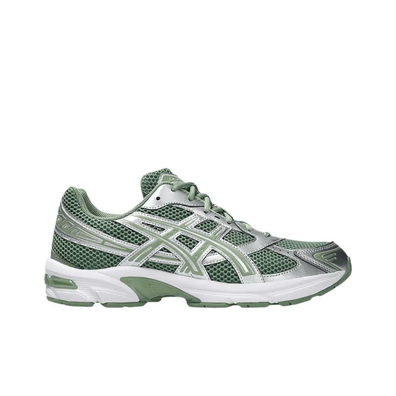 Asics Gel 1130 Anti Slip Wear Resistant Low Top Casual Running Shoes Unisex Green Silver Color-1