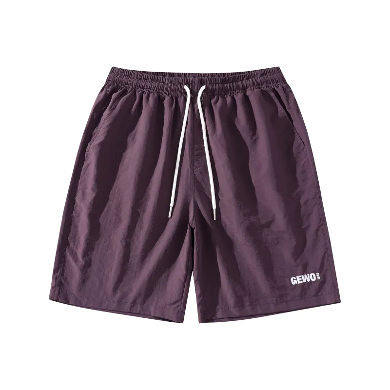 GEWO Jewel Commute Moisture Wicking Sports Casual Loose Fit Versatile Five Button Shorts Unisex-0