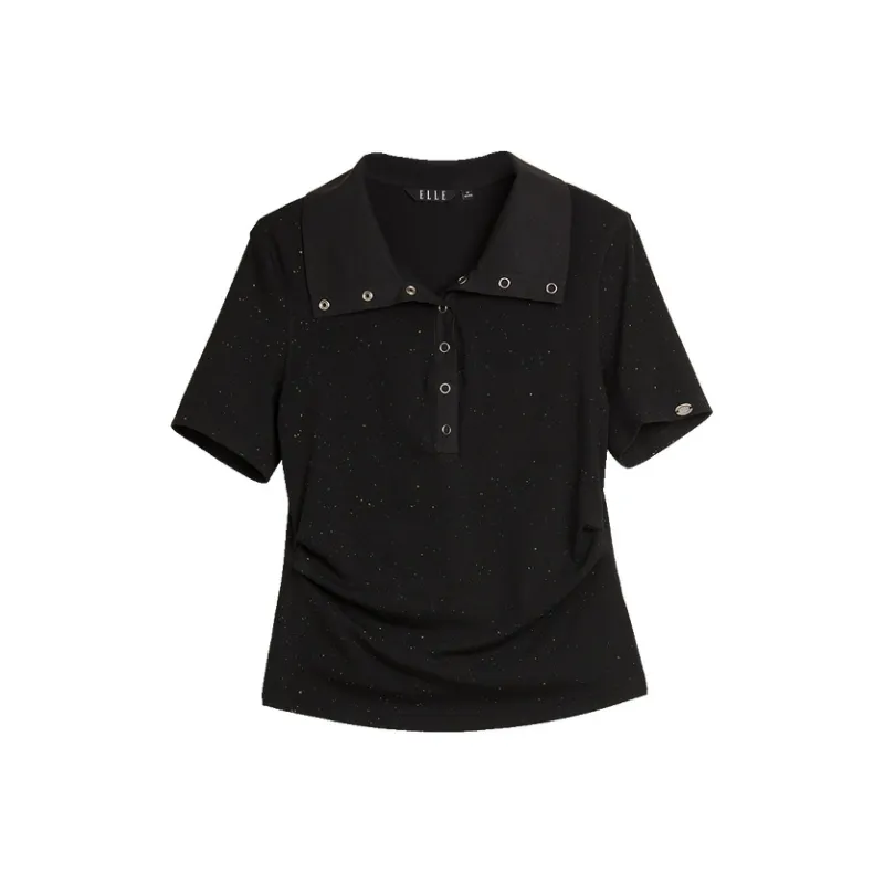 ELLE T Shirts Women's Black-0