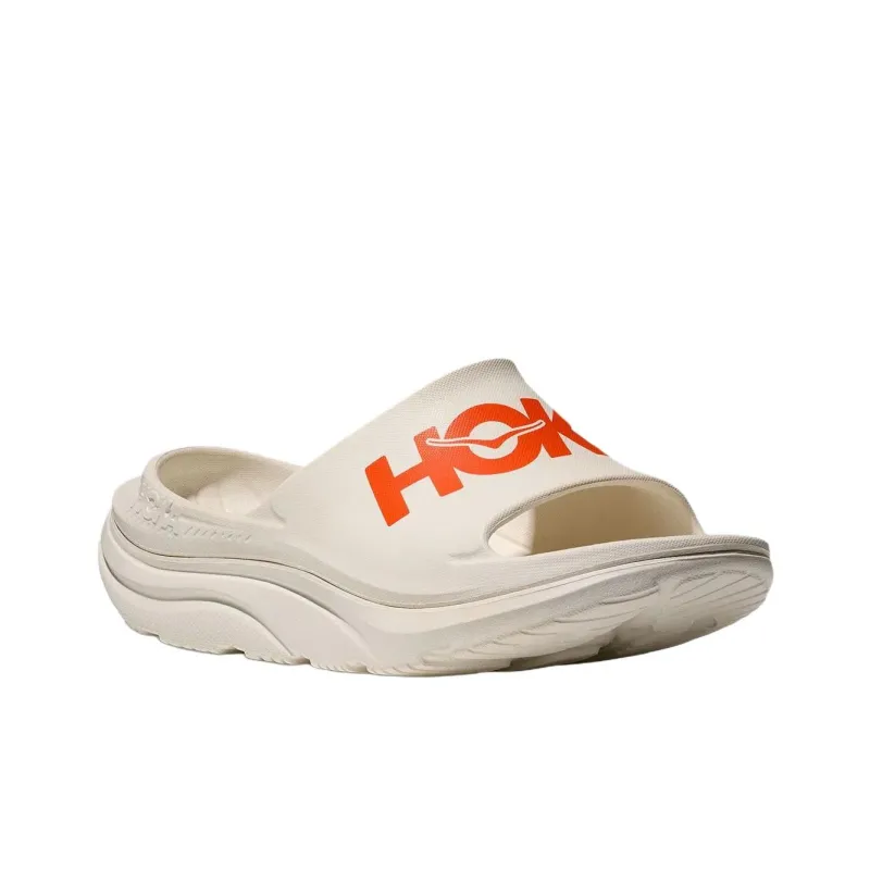 HOKA ONE ONE Ora Slide Slip Resistant Abrasion Resistant Slide Slippers Unisex Beige-3