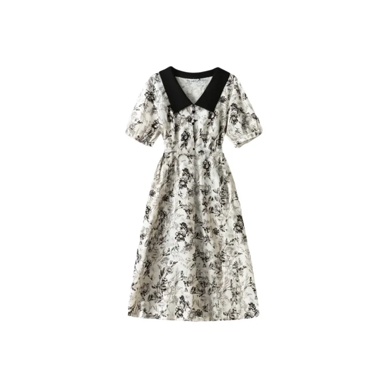 LUYOUYE Short Sleeved Dress Women's-0