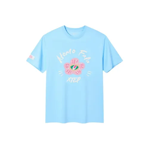 XTEP T Shirt Women's Mountain Mist Blue