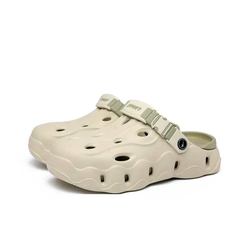 DOUBLE STAR 88 Clogs Unisex Gray Green-1