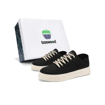 TEXWOOD Slip Resistant Balance Low Top Casual Shoes Men's Black Box