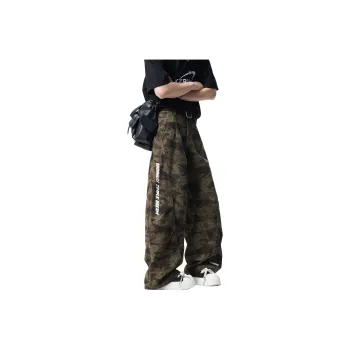 HUANQIU Cargo Pants Unisex Camouflage