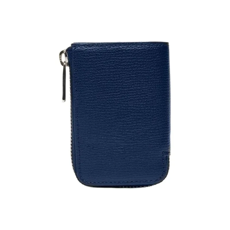 LACOSTE Cow Leather Key Pouch Large Size Men's Marine Blue-1