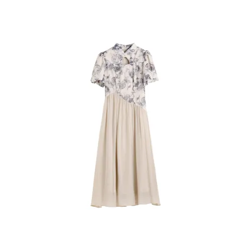 Hang Yi Court Short Sleeved Dress Women's