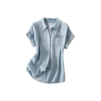 LUYOUYE Shirts Women's Light Blue