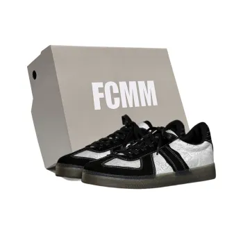 FCMM Low Top Skateboard Shoes Men's Black White