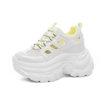 Shoe cabinet floral language Chunky Sneakers Women's Low Top