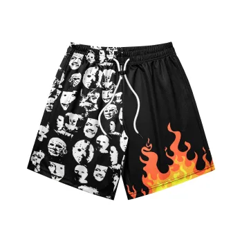 Kepu Casual Shorts Unisex Black