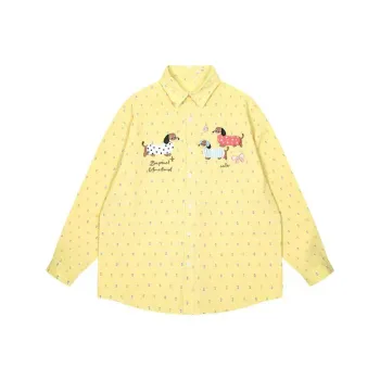 ABCMININ Shirts Women's Yellow