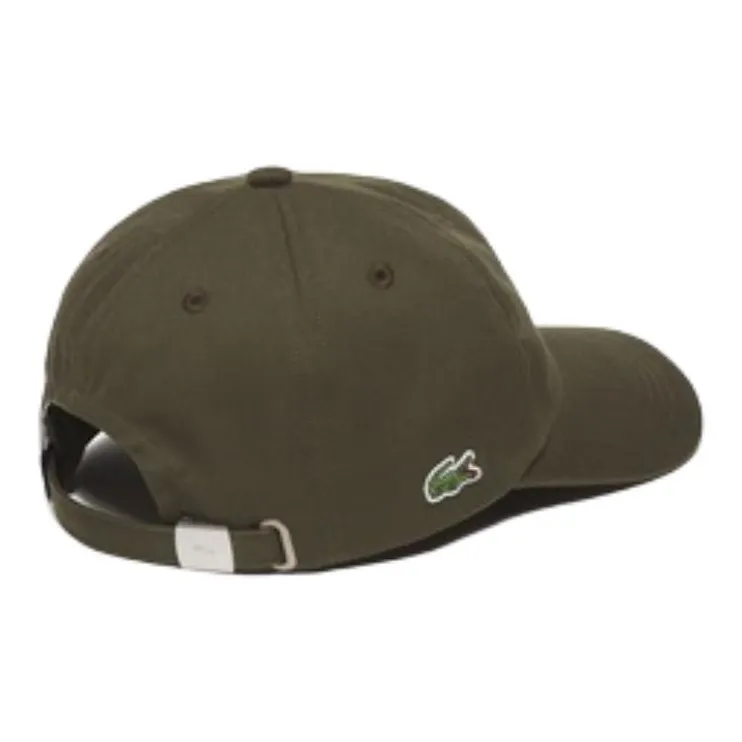LACOSTE Cotton Twill Baseball Caps Men's Khaki-2