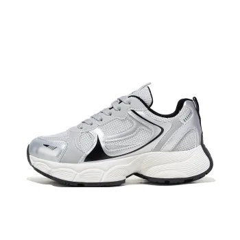 RENBEN Breathable Lightweight Height Increasing Low Top Chunky Sneakers Women's White