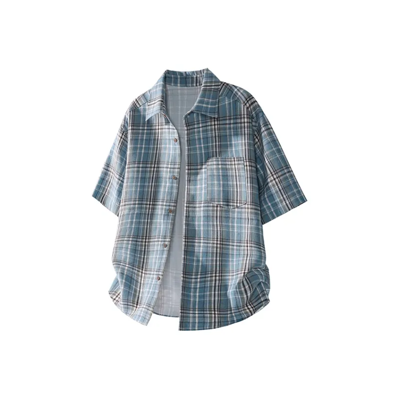 QOTRIOCK Shirts Unisex Blue-0