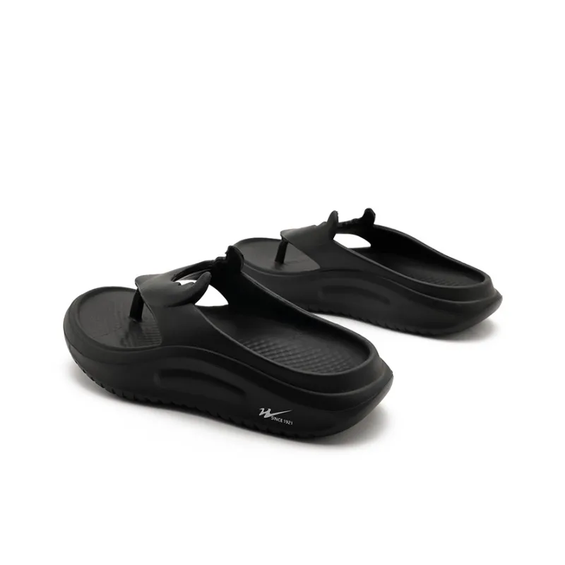 DOUBLE STAR 88 Abrasion Resistant Slip Resistant Flip Flops Men's Black-2