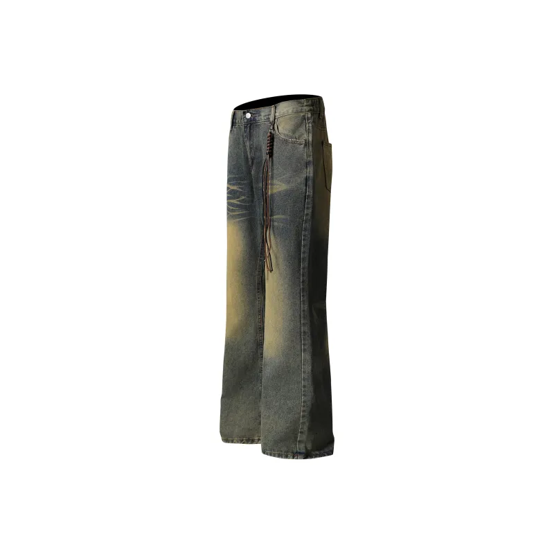 FAIRWHALE Jeans Unisex Vintage Blue-1