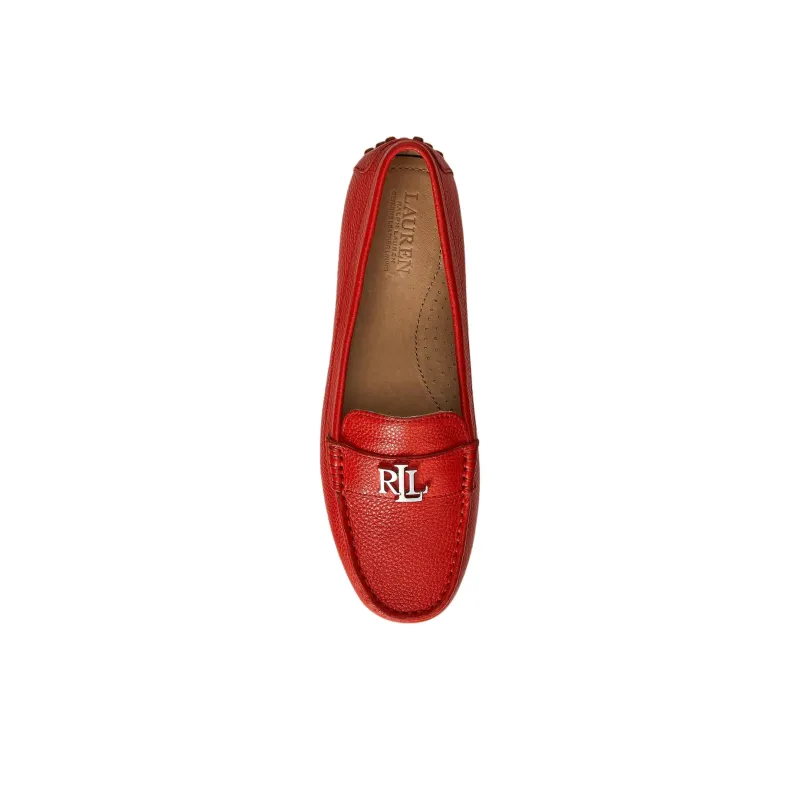 LAUREN RALPH LAUREN Barnsbury Gommino Loafers Women's Red-3