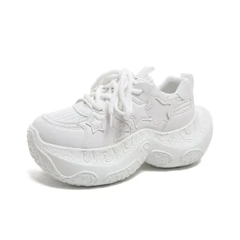 Dragon Dance Height Increasing Breathable Low Top Chunky Sneakers Women's