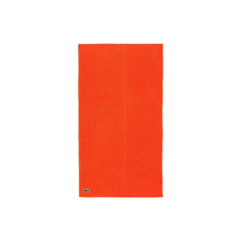 LACOSTE Wool Scarves Women's Orange-1