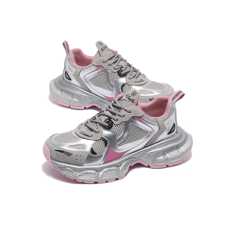 ALI THE FOX Breathable And Lightweight Low Top Chunky Sneakers Women's-8