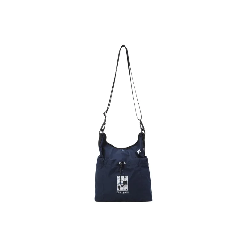 DESCENTE X Artist Kim Jung Yoon Lightweight Shoulder Bag Medium Size Unisex Marine Blue-1