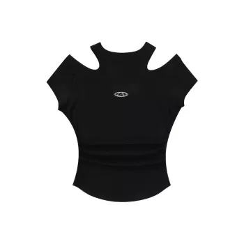 ABCMININ T Shirts Women's Black